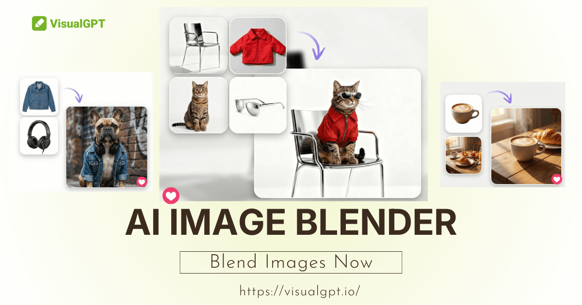 AI Image Blender - İki Fotoğrafı Çevrimiçi Ücretsiz Karıştırın, Kayıt Olmanıza Gerek Yok