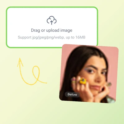 AI Image Sharpener - Step 1: Upload Your Blurry Photo