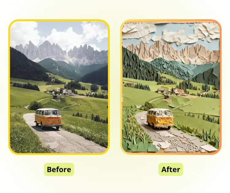 Photo to Cartoon: Enhance Creative Content for Blogs, Videos, and Ads